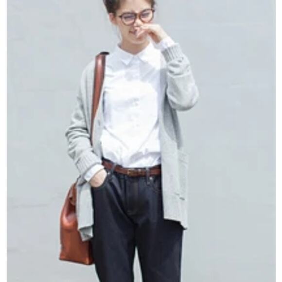Uniqlo Grey Academic Style Cardigan Sweater Size S - Picture 1 of 5